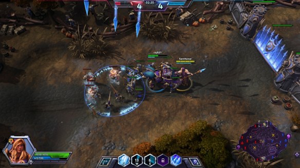 Jaina casting Blizzard in Heroes of the Storm