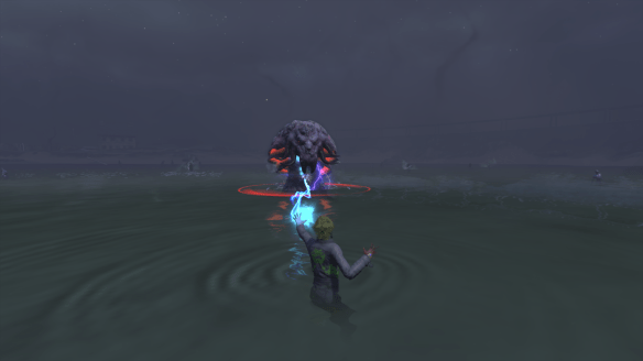 My new Dragon alt showing off her elemental powers in The Secret World