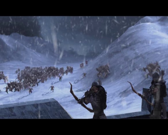 The siege of Snowbrook Haven in Dungeon Siege II