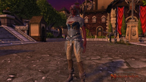 My Tiefling warlock in Neverwinter