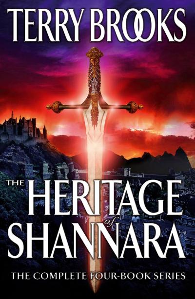 Cover art for a compilation of the Heritage of Shannara series