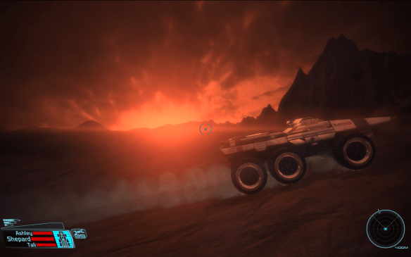 Driving the tank in the original Mass Effect