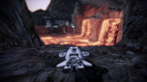 Flying the M-44 Hammerhead in Mass Effect 2: Overlord