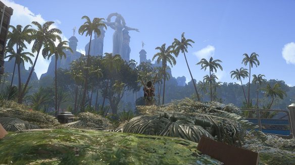A shot from Skyforge's beta. Pretty