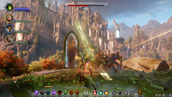An action shot from the Trespasser DLC in Dragon Age: Inquisiton