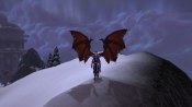 My rogue showing off her wings from Fangs of the Father in World of Warcraft
