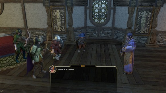 My party meeting Soronil Noonshadow in Sword Coast Legends