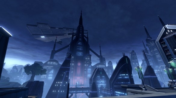 The capitol of Dromund Kaas in Star Wars: The Old Republic