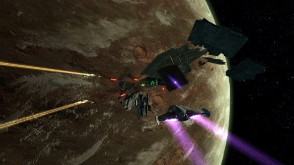 A space combat mission in Star Wars: The Old Republic