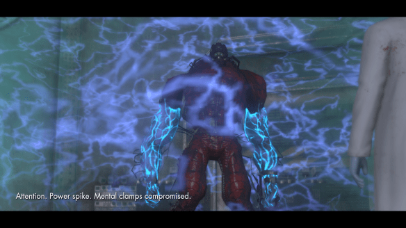 A cutscene in The Secret World's Slaughterhouse dungeon