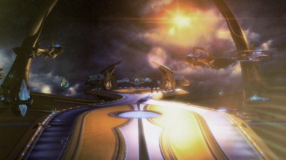 The bridge of the Spear of Adun in StarCraft II: Legacy of the Void
