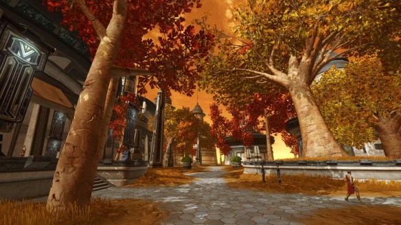 The streets of Voss-ka in Star Wars: The Old Republic