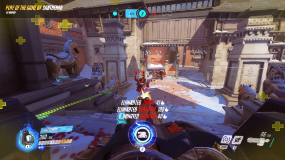 Slaughtering the AI as Bastion in Overwatch