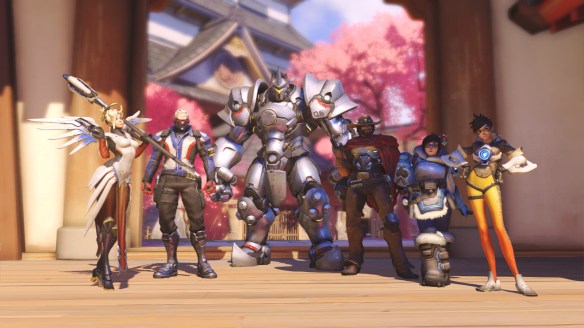 My winning team in Overwatch