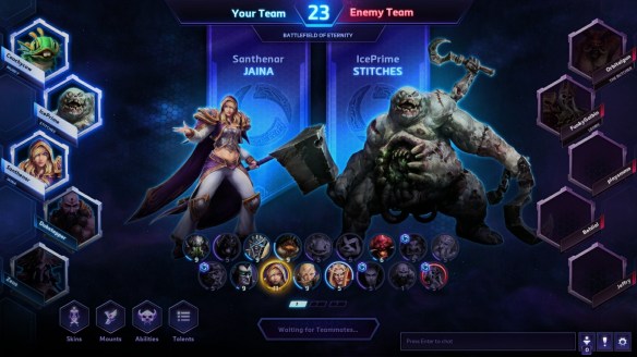 Drafting heroes in ranked play in Heroes of the Storm