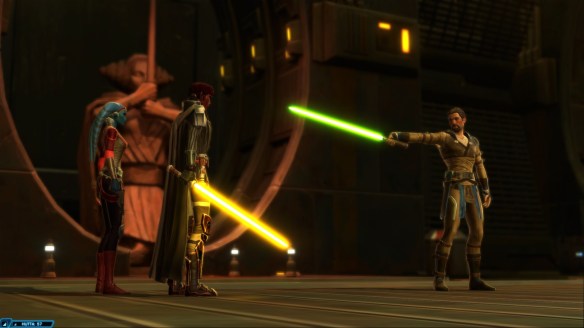 Confronting a Jedi master in Star Wars: The Old Republic