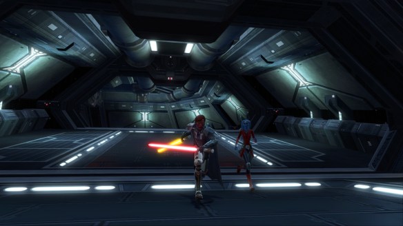 My Sith warrior and Vette in Star Wars: The Old Republic
