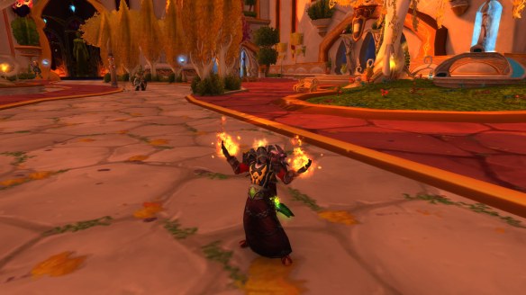 My original main, a Blood Elf mage, in World of Warcraft
