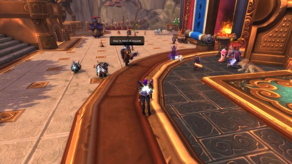 The crowds following the launch of patch 7.0 in World of Warcraft