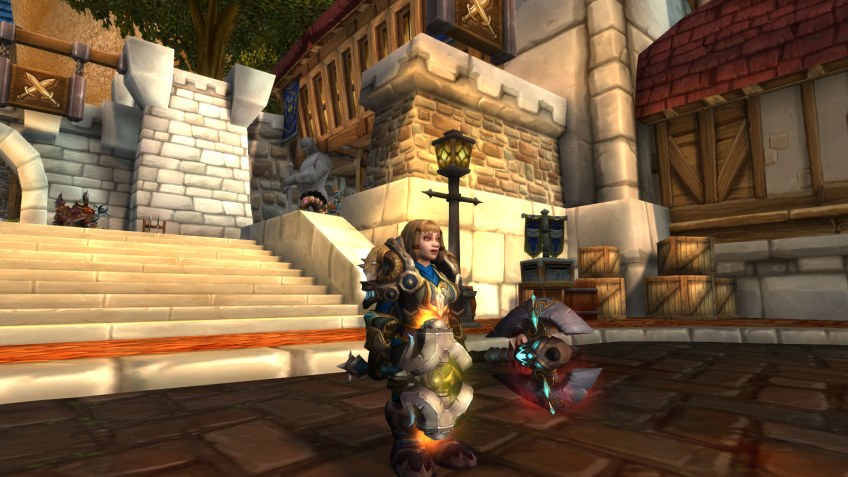 My warrior's perfected "mountain queen" look in World of Warcraft: Legion