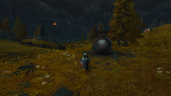 The rain pours down in Stormheim in World of Warcraft: Legion