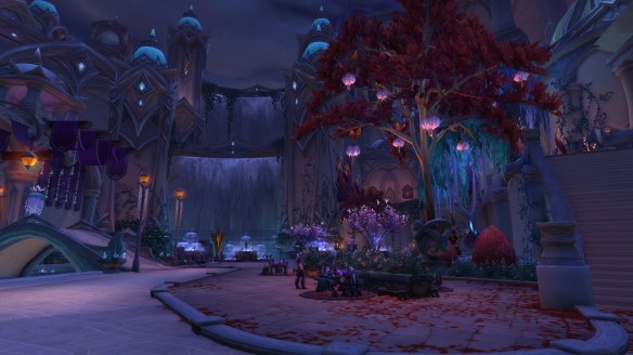 The Suramar zone in World of Warcraft: Legion