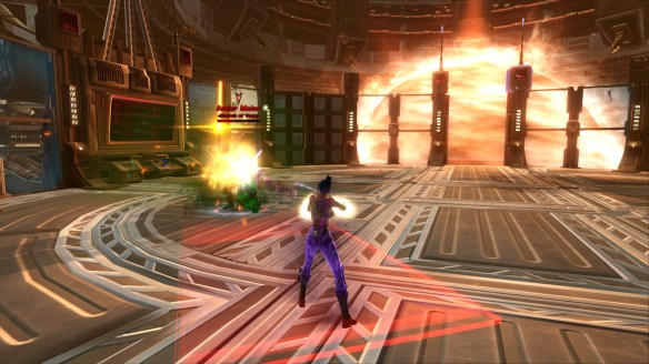 A star fortress boss in Star Wars: The Old Republic's Knights of the Fallen Empire expansion