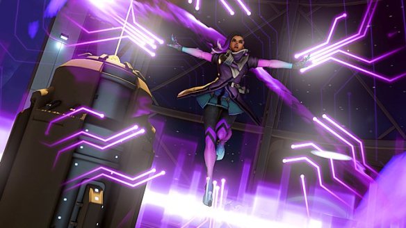 A promotional image of Overwatch's sombra