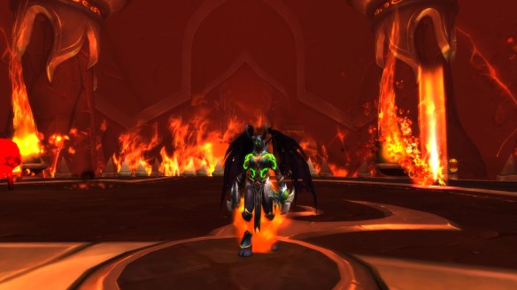 My demon hunter in the havoc metamorphosis form in World of Warcraft: Legion