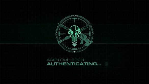 Nova's log-in screen from StarCraft II's Nova Covert Ops DLC