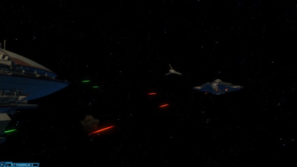 A space battle in the trooper story in Star Wars: The Old Republic