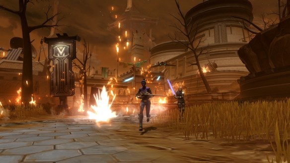 My agent and Lana Beniko in the first chapter of Star Wars: The Old Republic's Knights of the Eternal Throne expansion