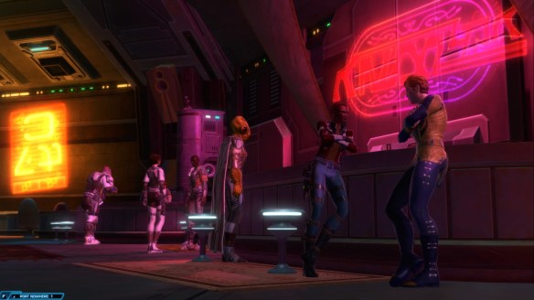 My smuggler meeting in Port Nowhere in Star Wars: The Old Republic