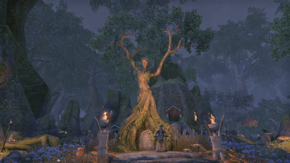 A shrine to the Green Lady in Elder Scrolls Online's Malabal Tor
