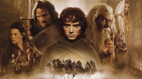 The poster for the Fellowship of the Ring movie