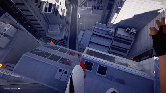 Leaping over the city in Mirror's Edge Catalyst