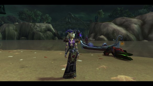 My warlock cosplaying as a demon hunter in World of Warcraft