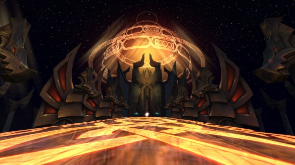 The Halls of Valor affected by the Inky Black Potion in World of Warcraft