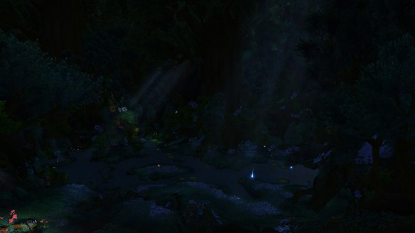 Val'sharah affected by the Inky Black Potion in World of Warcraft