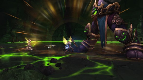 My paladin unleashing the Eye of Tyr in World of Warcraft