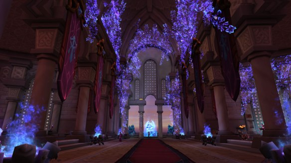 The mage order hall in World of Warcraft