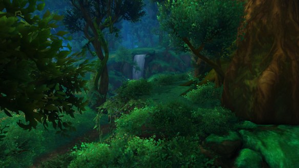 A scenic view of Val'sharah in World of Warcraft