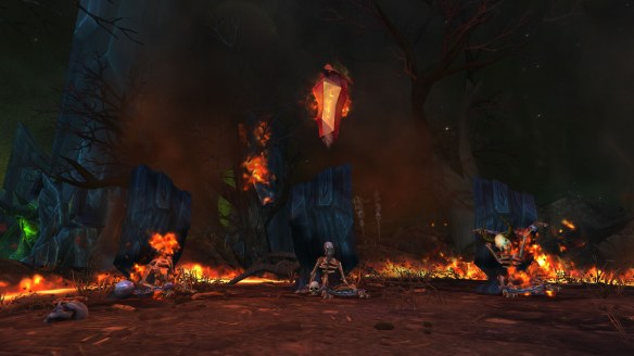 The warlock class hall in World of Warcraft