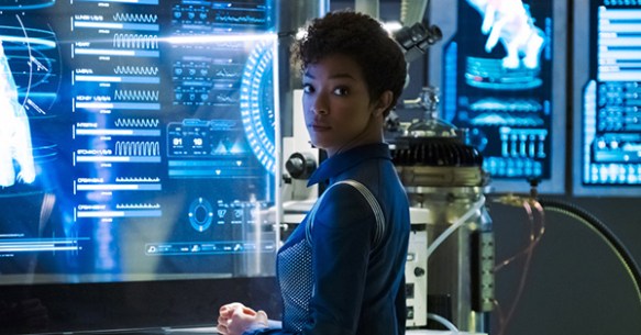 Sonequa Martin-Green as Commander Michael Burnham on Star Trek: Discovery
