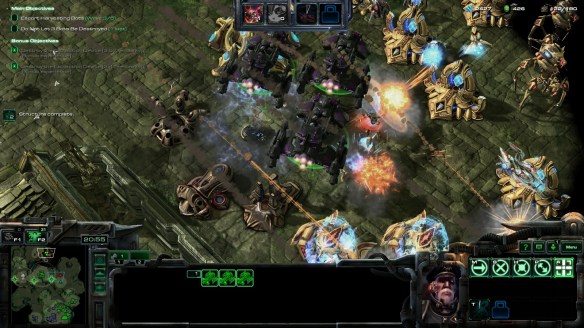 Matt Horner and Mira Han in StarCraft II co-op