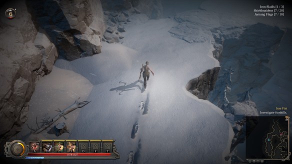 The realistic snow effects of Vikings: Wolves of Midgard
