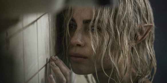 Lucy Fry as troubled Elven renegade Tikka in Bright