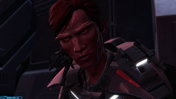 My Sith warrior in Star Wars: The Old Republic