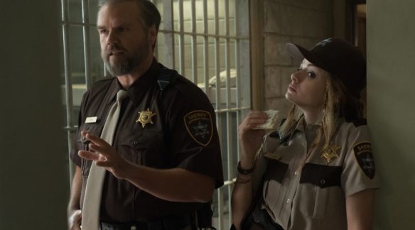 Sherlock Hobbes and Tina Tevetino in season two of Dirk Gently's Holistic Detective Agency