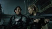 Kovacs and his sister in one of Altered Carbon's flashback sequences